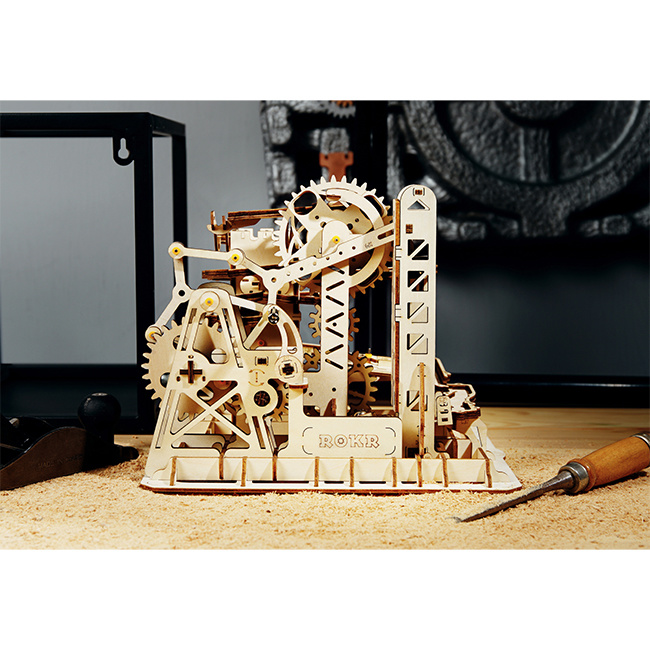 Robotime DIY Bouwpakket Marble Climber knikkerbaan Kadogalerie.nl