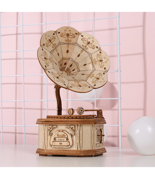 Robotime DIY Bouwpakket - Gramophone