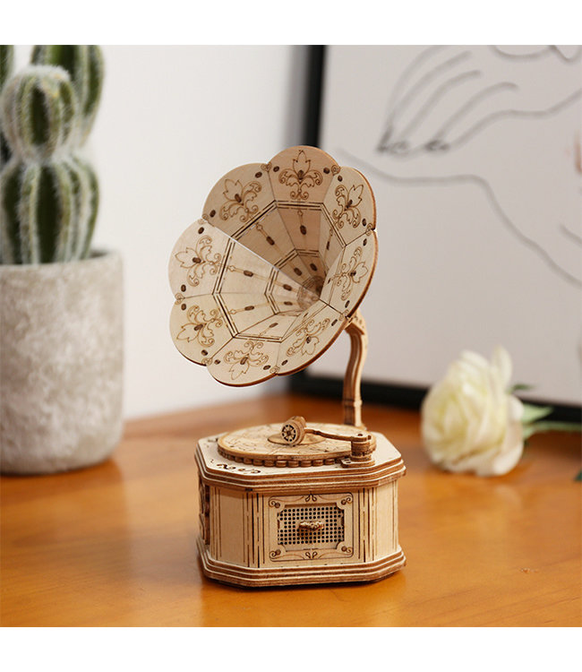 Robotime DIY Bouwpakket - Gramophone