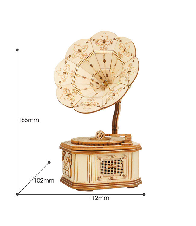 Robotime DIY Bouwpakket - Gramophone