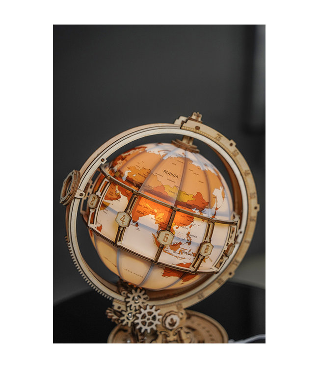 Robotime DIY Bouwpakket - Globe met verlichting