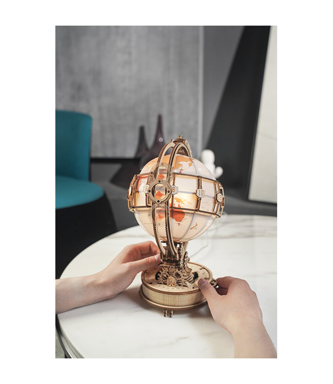Robotime DIY Bouwpakket - Globe met verlichting