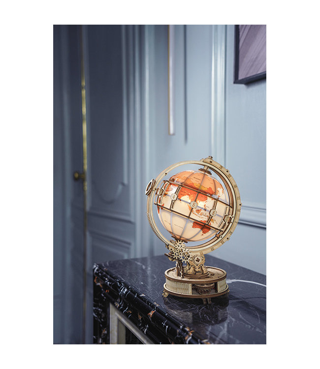 Robotime DIY Bouwpakket - Globe met verlichting