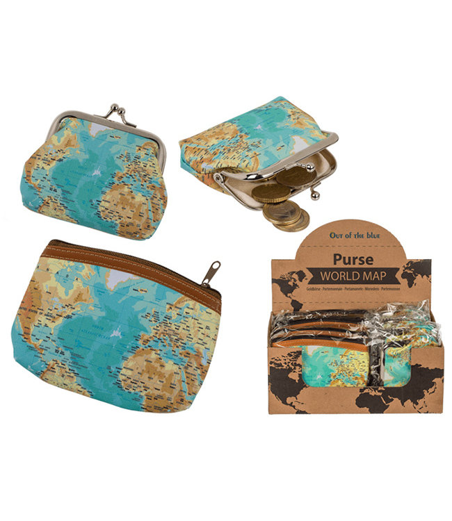 Portemonnee Wereldkaart