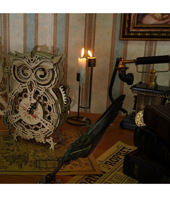 DIY Bouwpakket klok Uil