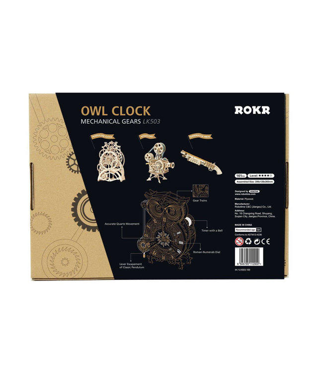 DIY Bouwpakket klok Uil
