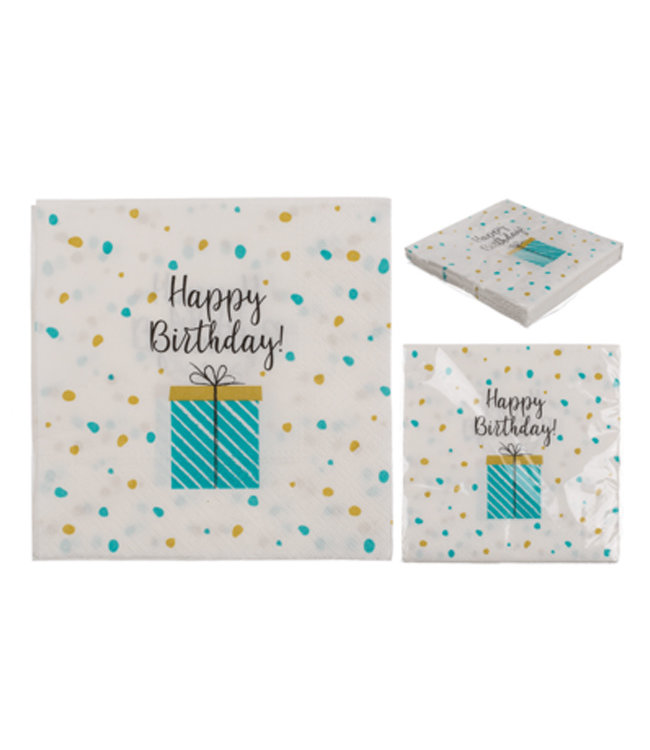 Servetten Happy Birthday