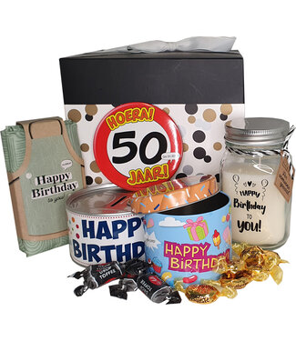 Cadeaupakket 50 jaar Happy Birthday!