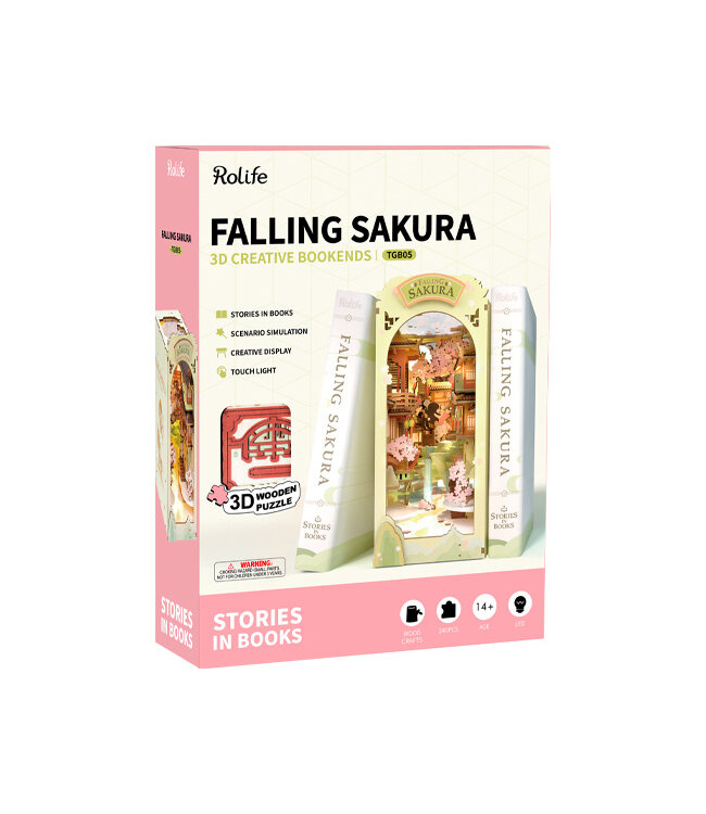 DIY Bouwpakket Boekensteun Falling Sakura