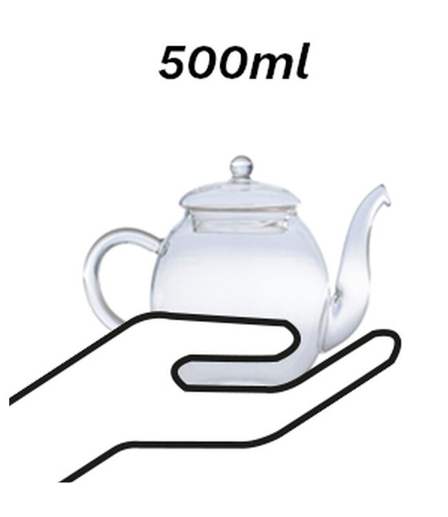 Doorzichtige Theepot