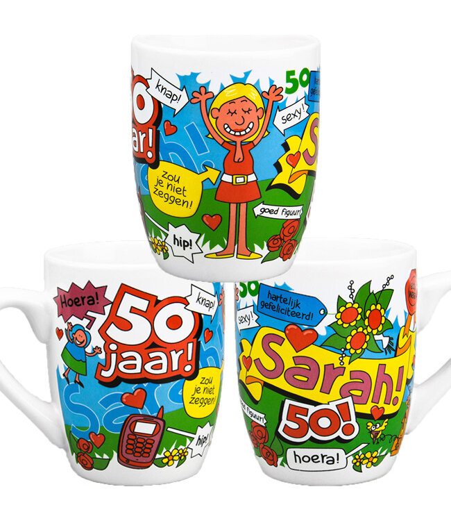 Cadeaupakket 50 jaar Sarah Wereldervaring!