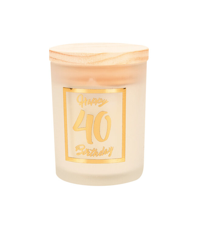 Geurkaars Happy 40 Birthday