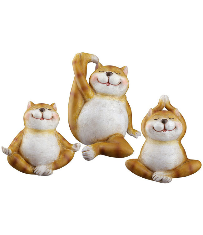 Beeldje Yoga Kat