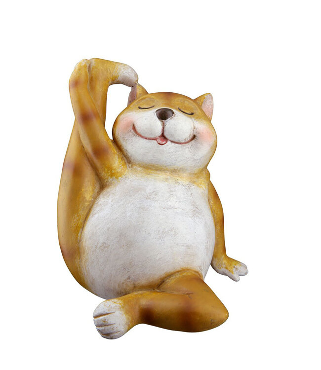 Beeldje Yoga Kat