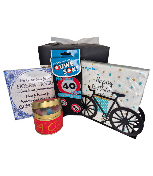 Cadeaupakket 40 jaar Er is er een jarig