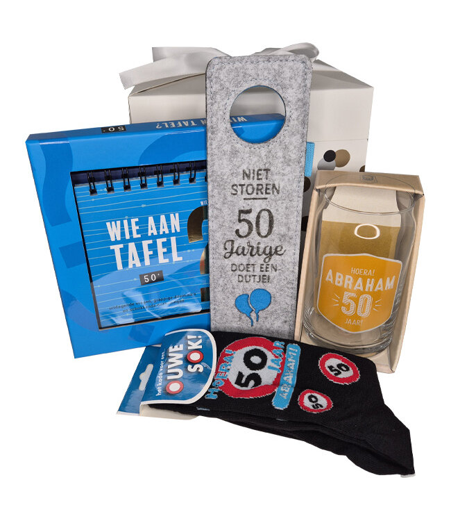 Cadeaupakket Hoera Abraham 50 Jaar