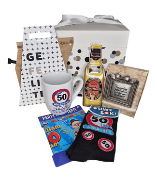 Cadeaupakket 50 Abraham Wat een Kanjer!