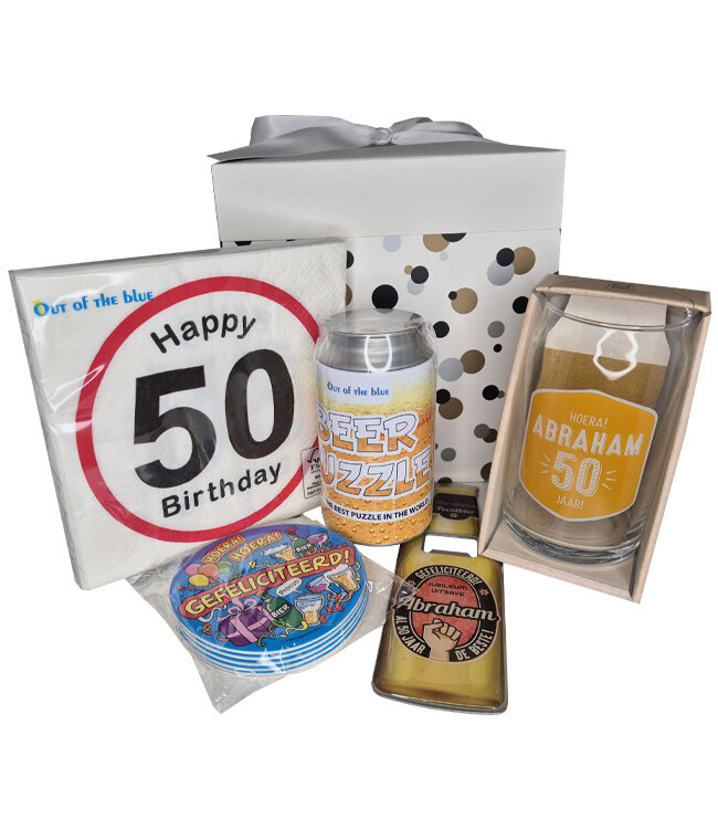 Cadeaupakket 50 jaar Abraham Biertje?