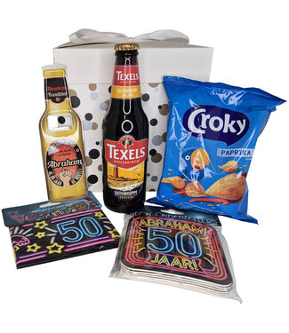 Cadeaupakket 50 jaar Abraham Geef Me Bier
