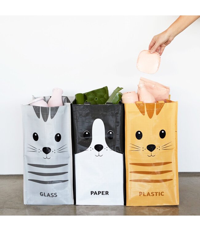 Afval recycletassen Kat
