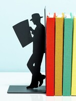 Boekensteun Lezende man