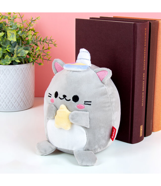 Boekensteun Kawaii kat - Grijs/ster