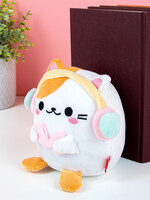Boekensteun Kawaii kat - Wit/koptelefoon