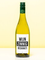 Wijnfles Wijnzinnig Bedankt
