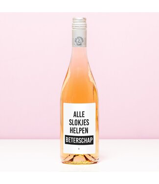 Wijnfles Beterschap Alle Slokjes Helpen Wijnfles Beterschap Alle Slokjes Helpen