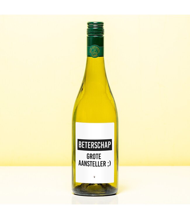 Wijnfles Beterschap Aansteller