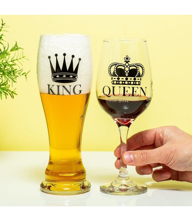 King&Queen Glazenset