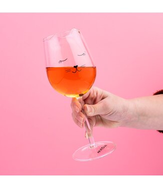 Kat wijnglas Kat wijnglas