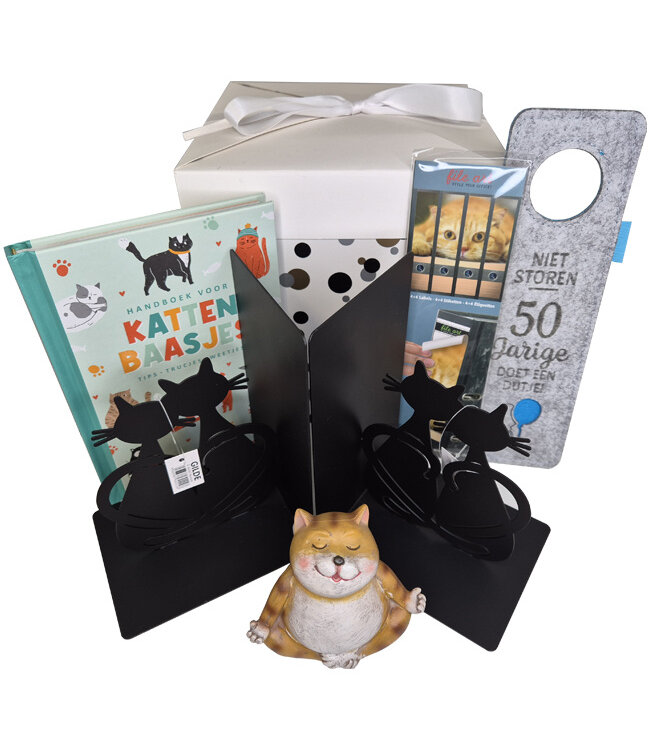 Cadeaupakket 50 jaar I love Cats