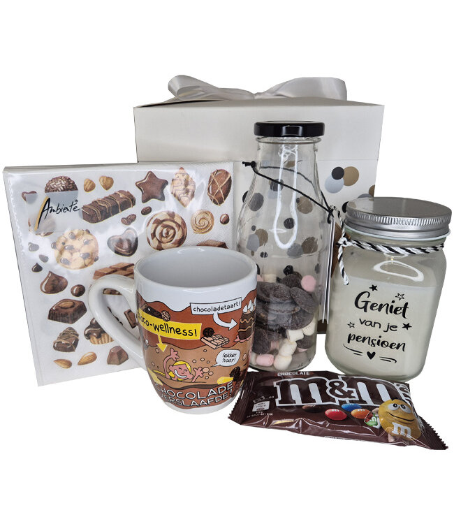 Cadeaupakket Pensioen Chocoladeverslaafde