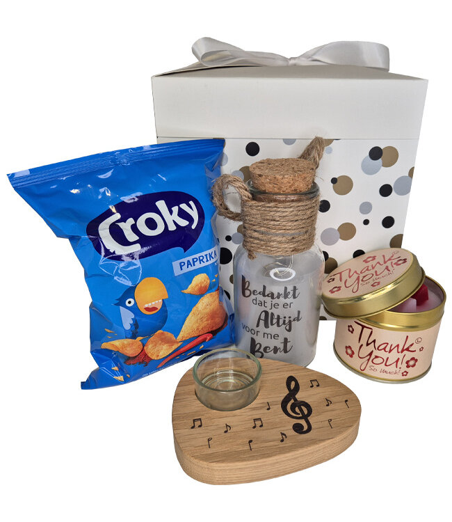 Cadeaupakket Muzikaal Bedankje
