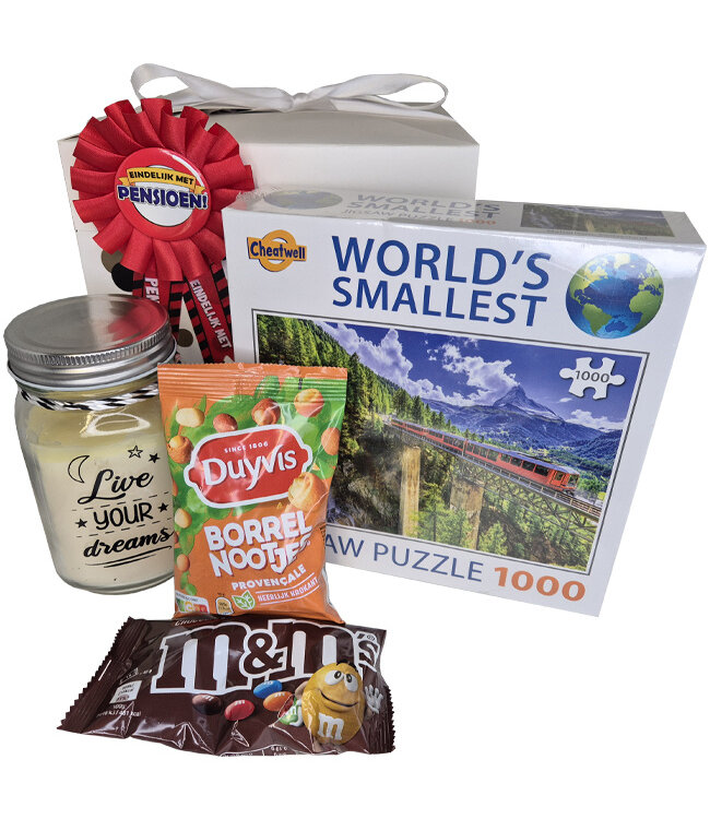 Cadeaupakket Pensioen Puzzelen