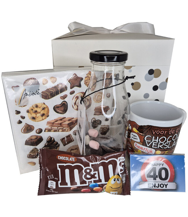 Cadeaupakket 40 jaar Chocolade