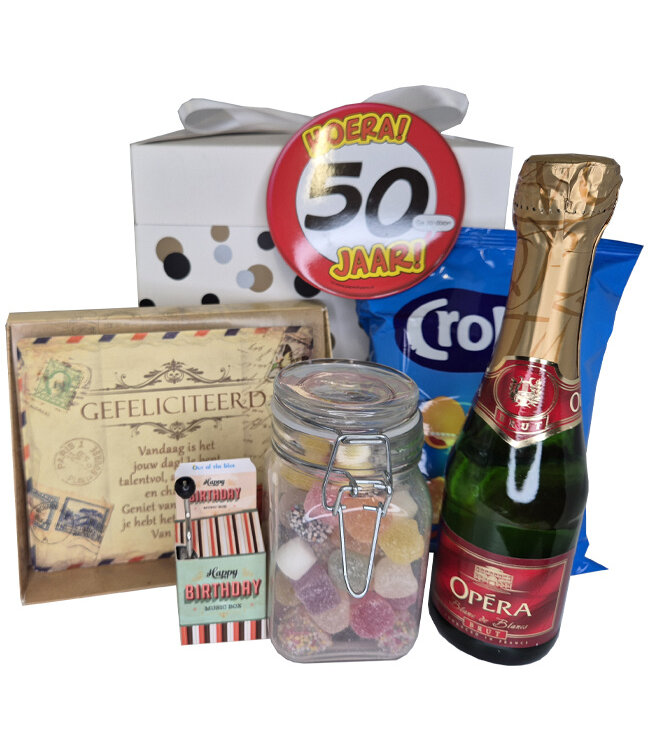 Cadeaupakket 50 Jaar Gefeliciteerd