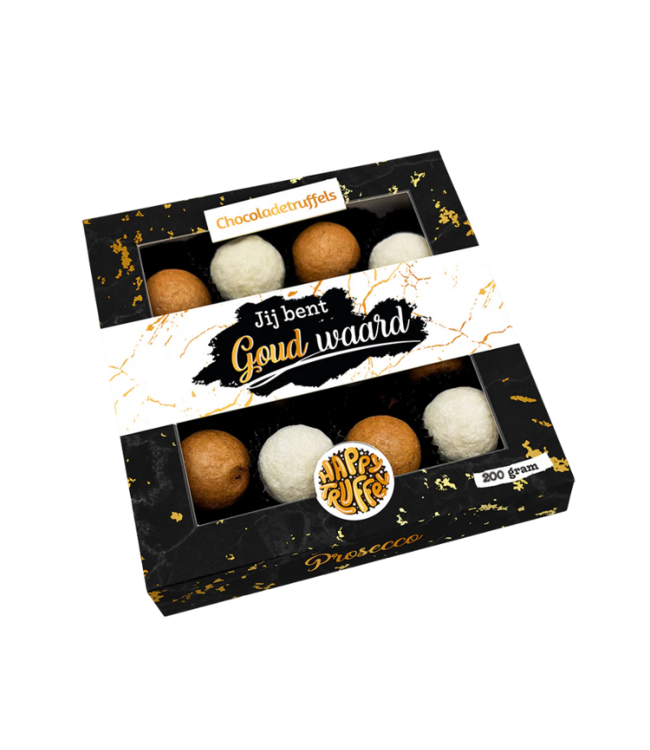 Chocoladetruffels -Jij bent Goud Waard