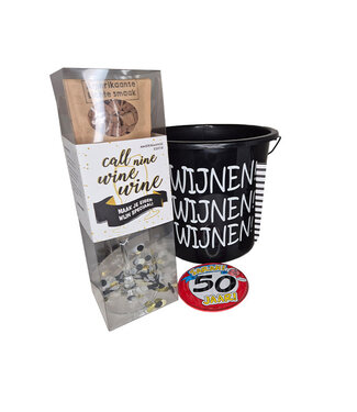 Cadeaupakket 50 jaar Sarah Wijnen