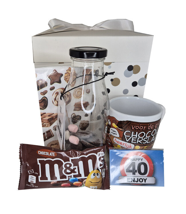 Cadeaupakket 40 jaar Chocolade