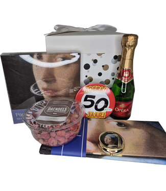 Cadeaupakket 50 jaar Meisje met de parel