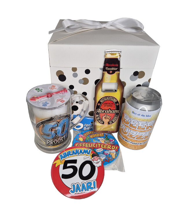 Cadeaupakket 50 jaar Abraham Biertje?
