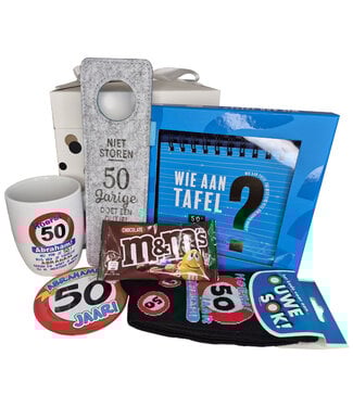 Cadeaupakket Hoera Abraham 50 Jaar