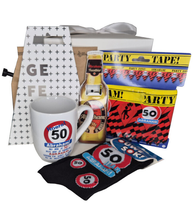 Cadeaupakket 50 Abraham Wat een Kanjer!