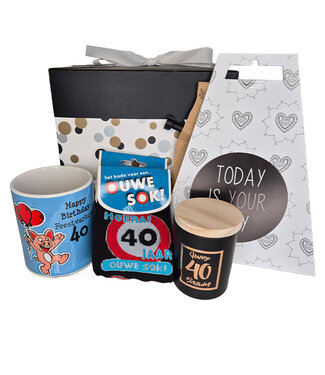 Cadeaupakket 40 Jaar Met Nadruk!