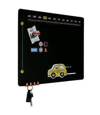 Tante Onderbreking Buitenland Magneetbord Yellow Taxi - met kalender - Kadogalerie.nl