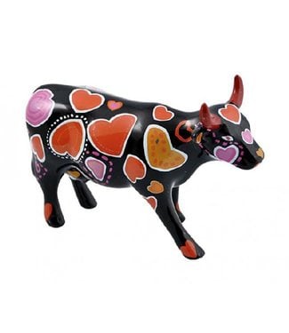 Cow Parade Cow-ween of Hearts (medium keramiek)