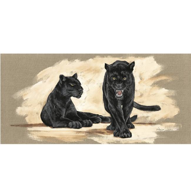 Kunstzinnige Ingelijste Posters Zwarte Jaguar huismerk kopen in de aanbieding