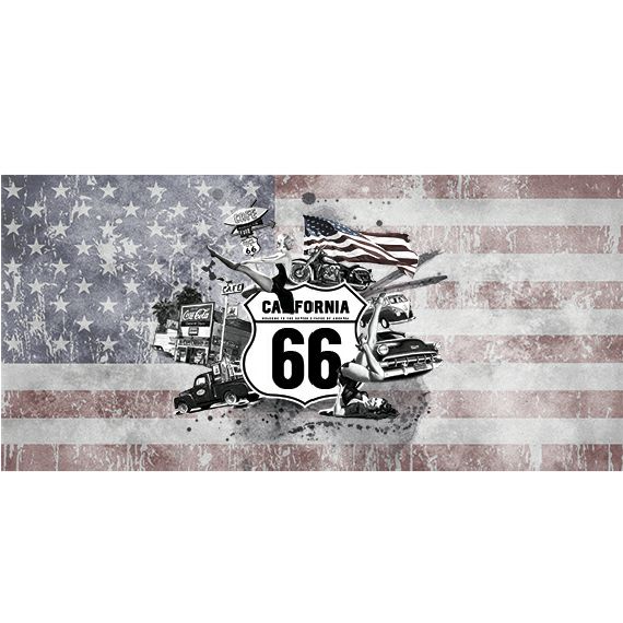 Kunstzinnige Ingelijste Posters: Route 66 California